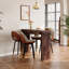 Ensemble de table 5 pièces avec tiroirs et tabourets pivotants Modern-2121001114-2121001115