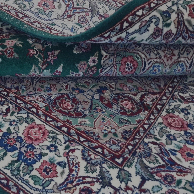 Isabelline Hand Made Traditional Medallion Sino Tabriz Rug - 4'0'' X 6'0''
