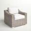Chaise de patio entièrement assemblée avec coussins