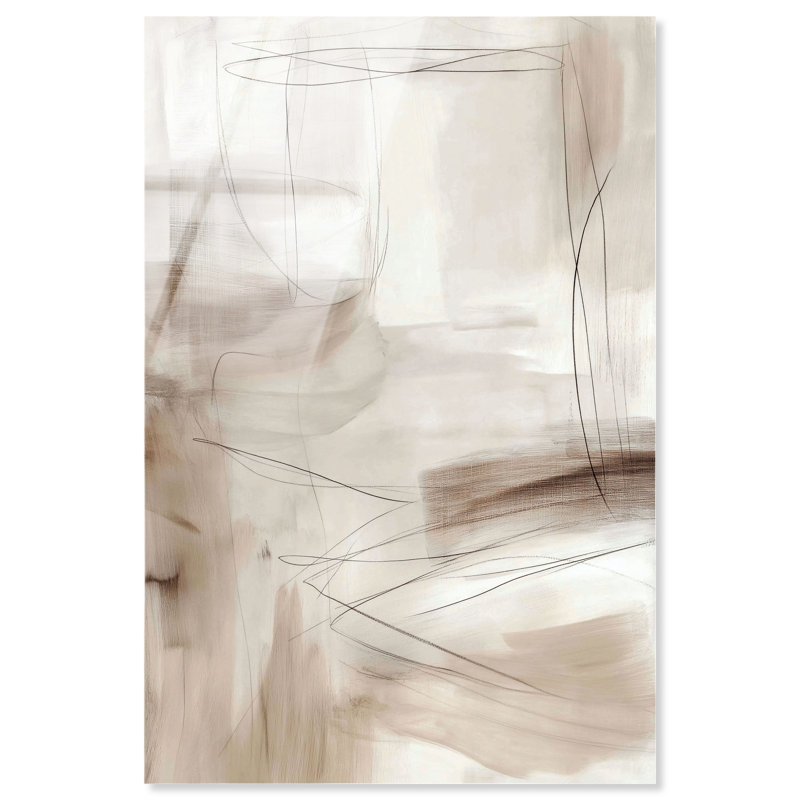 «Creamy Layers II», reproduction d'art sur toile par Art Remedy, 30 x 45, H 45 po x l 30 po, Toile non encadrée