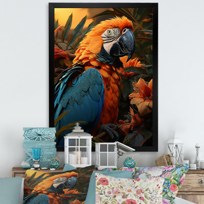 «Parrots Tropical Serenade I», reproduction sur toile