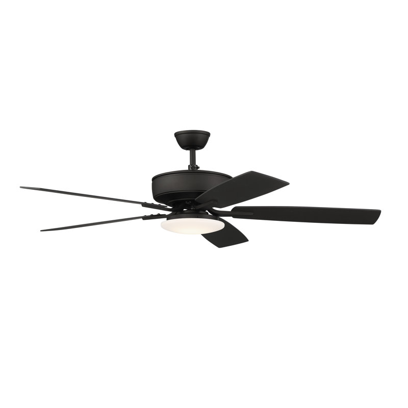 Espresso 52'' Ceiling Fan with LED Light and Reversible Blades