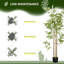 Arbre de bambou artificiel 6 pi, plante artificielle en pot de chambre de bébé