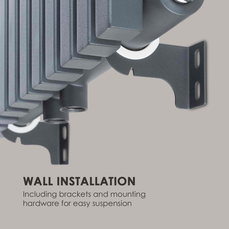 Delgado Curved Towel Rail Heated Towel Rails, 160cm H x 45cm W x 7cm D