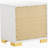 White 2-Drawer Nightstand