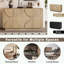 Buffet de rangement 4 portes avec tablettes réglables-1838431772
