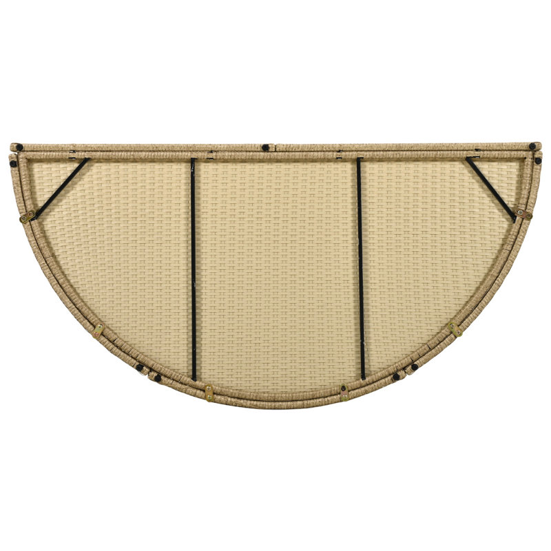 Ensemble de mobilier d'extérieur en rotin pour lit de jour en rotin d'osier double avec abri rétractable
