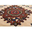 Tapis de zone en laine ivoire 4 pi x 6 po à la main one-of-kind-noué la kazakh Southwestern