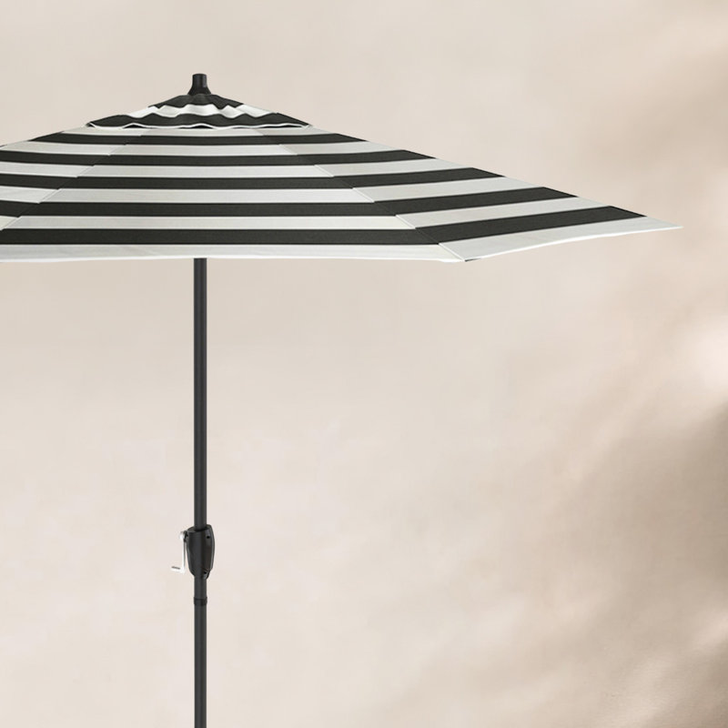 Parasol de Sunbrella 86,3 po Suniti, Blue/Dark Blue Sunbrella