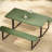 6/8-Person Long Wood-grain Picnic Table Set Outdoor Dining Set-483798477-506598976