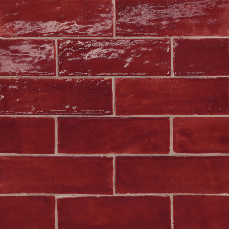 Zagora 2" x 6" Glossy Zellige Field Tile