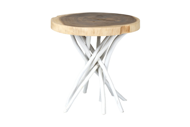 Selah Solid Wood Tree Stump End Table
