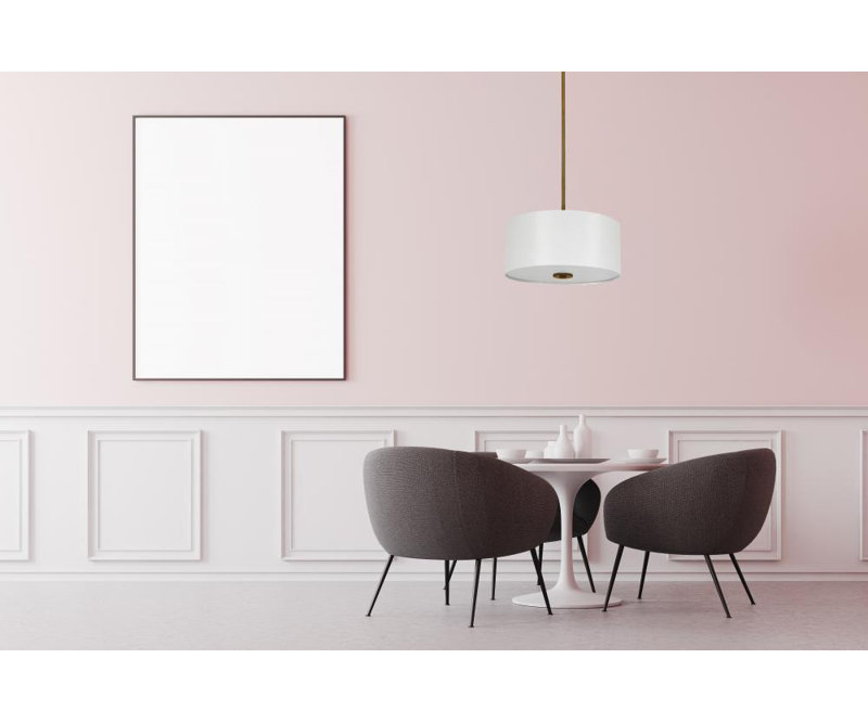 Tambour de style Everly Quinn Sh1607 Brwnebzbrown, Blanc immaculé, Or