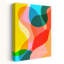Vibrant Fluid Shapes Abstract Bold Colorful Wall Art Print by Dominique Vari - Wrapped Canvas Print-844508630