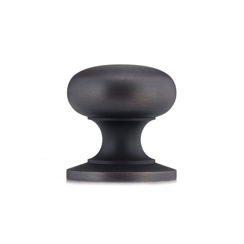 Poignée champignon de diamètre 1 1/4 po Expression, Bronze huilé et brossé