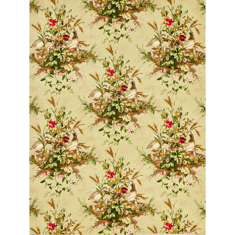 Tissu Edwin's Covey, Multicolore / saule