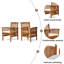 Chaise avec 2 coussins ACACIA-108534950-108534951
