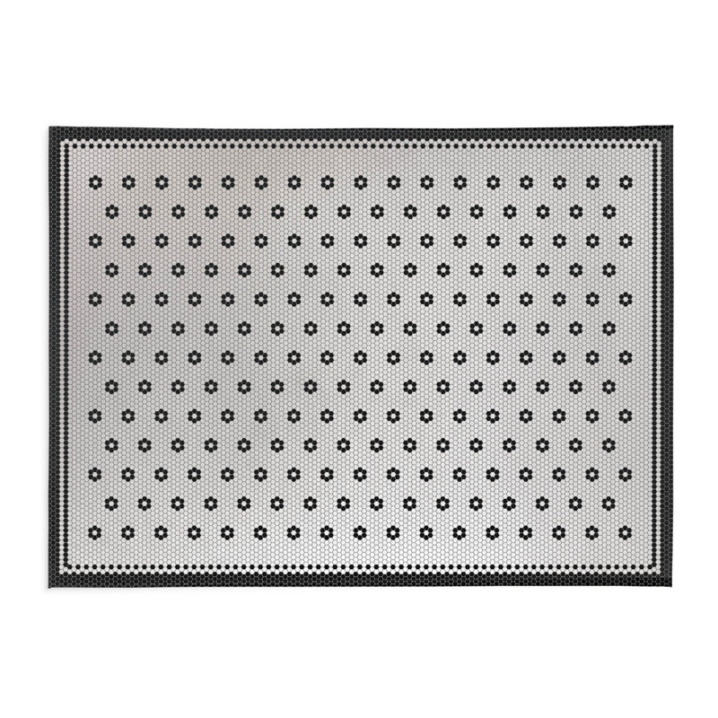 Tapis de cuisine Diano, Gris anthracite, Rectangle 3 pi x 5 pi