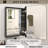 Haddington 23 in. W x 30 in. H Rectangular Framed Recessed/Surface Mount Medicine Cabinet With Mirror In in Matte Black-350574432-350574434