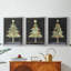 Christmas Holiday Art CXIX - Toile tendue avec châssis sur mesure - 3 pièces-608128978-608128977