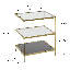 Vicente Glass Top Frame End Table-311049863