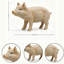Jolie statue de jardin de cochon