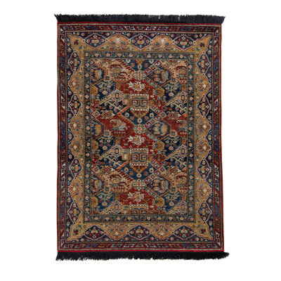 Burano Hand Knotted Wool Floral Area Rug