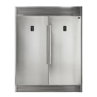 This is literally a full size fridge and a full size freezer side by side.