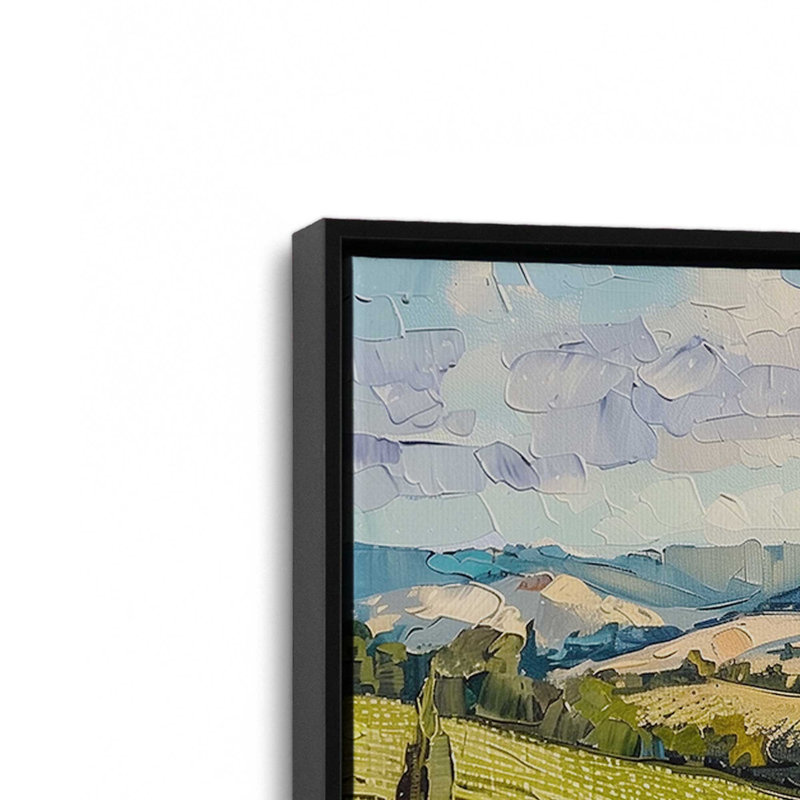 «Tuscan Bella Vita», reproduction sur toile, 32 po x 48 po, Cadre flottant noir satiné