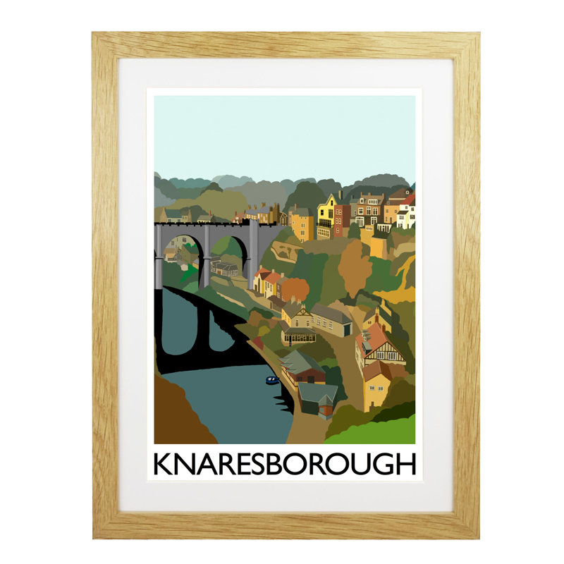 Knaresborough 1 Piece Wall Art, 43.5 cm H x 33.5 cm W x 2.2 cm D, Oak Wood Frame