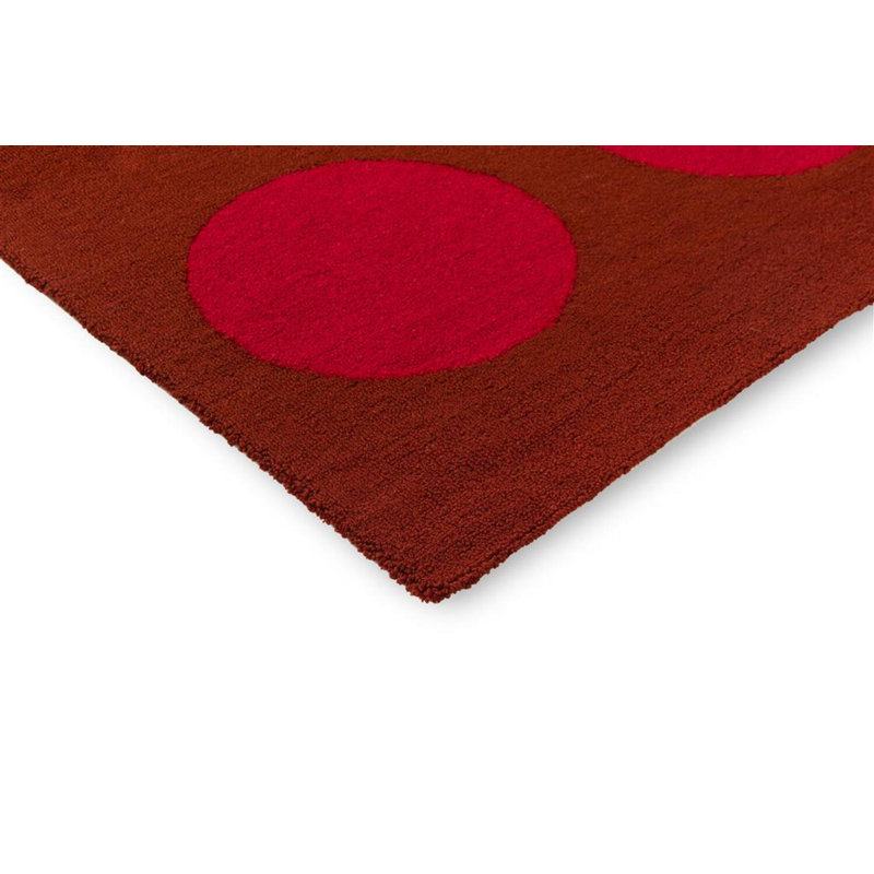 Habitat Festival Handmade Polka Dot Area Rug, Rectangle 6'7" x 9'2"