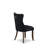 9 Pieces Dining Table Set Includes a Rectangle Table and 8 Black Polyester fabric Dining Chairs, Antique Walnut-299601128-289307140