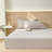 Moomee Fitted Sheet with Pillowcases 3-Piece Set 100% Washed Cotton Linen Like Textured-120928283-120928282