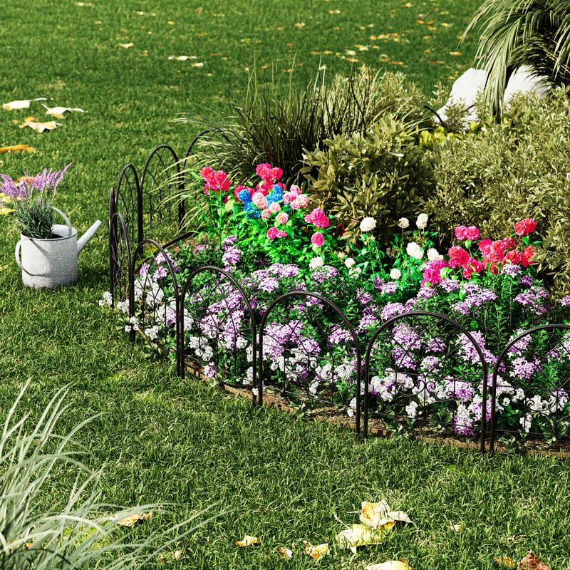65.5 cm H x 1 cm W Fence Panels Fencing with 8