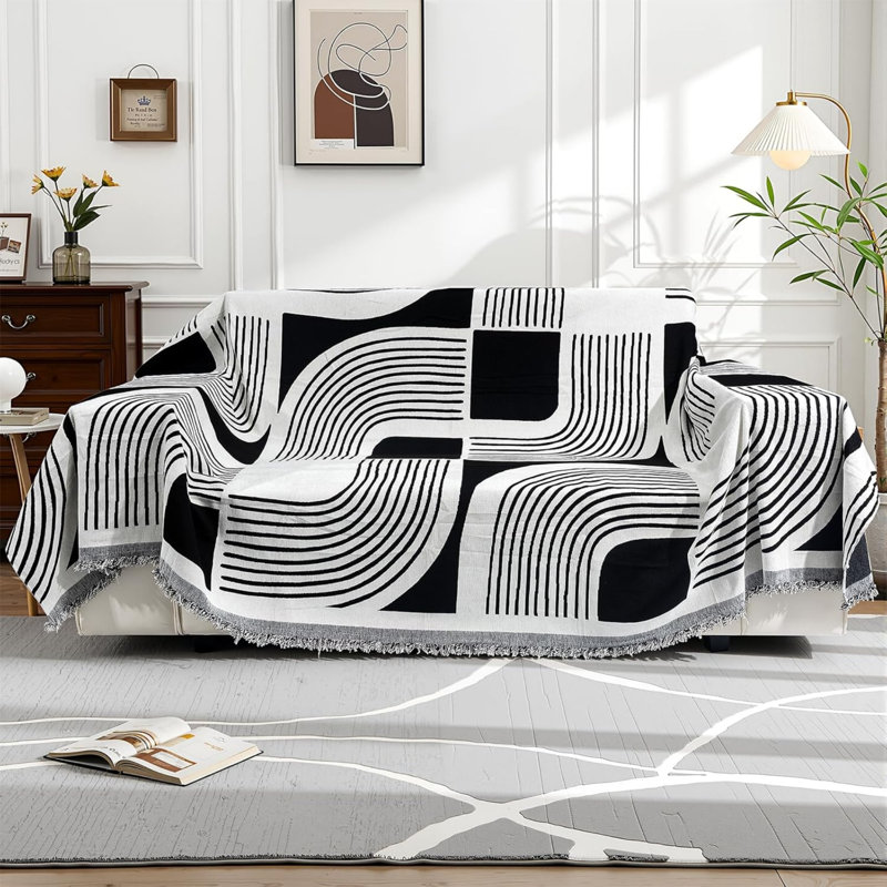 Chenille Box Cushion Sofa Slipcover