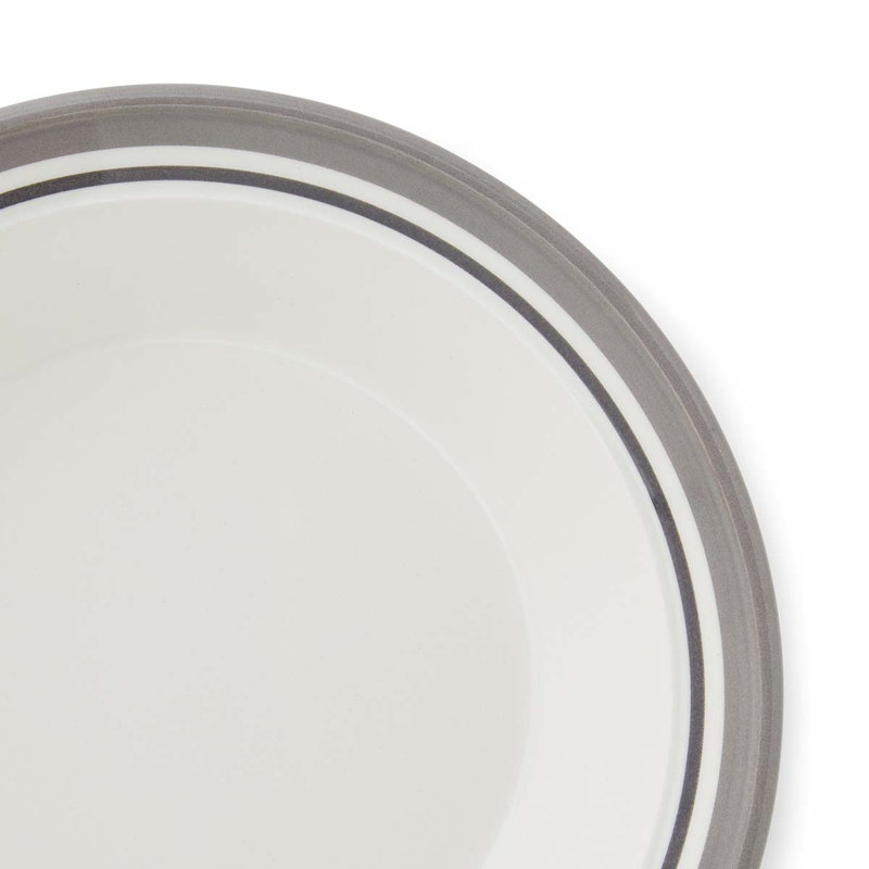 Portmeirion, Potters Stripe - Soup Plate, Grey