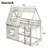 Twin Over Twin House Shape Bunk Bed With Roof, Ladder And 2 Windows - Pine Wood And Mdf