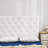 Full/Full XL - Tufted Velvet Plush Outlet College Dorm Headboard - White-128923785