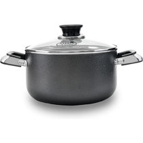 Alpine Cuisine Sauce Pan Stainless steel 3Qt Belly Shape with Glass Lid &  Ergonomic Handle, induction Bottom Sauce Pan, Sauce Pot with Glass Lid for  Cooking, Easy Clean & Rust Free, Dishwasher