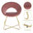 Modern Accent Velvet Chairs Dining Chairs With Golden Metal Frame Legs, Set Of 3-1811015877
