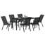 7 Piece Garden Dining Set Steel-457236318