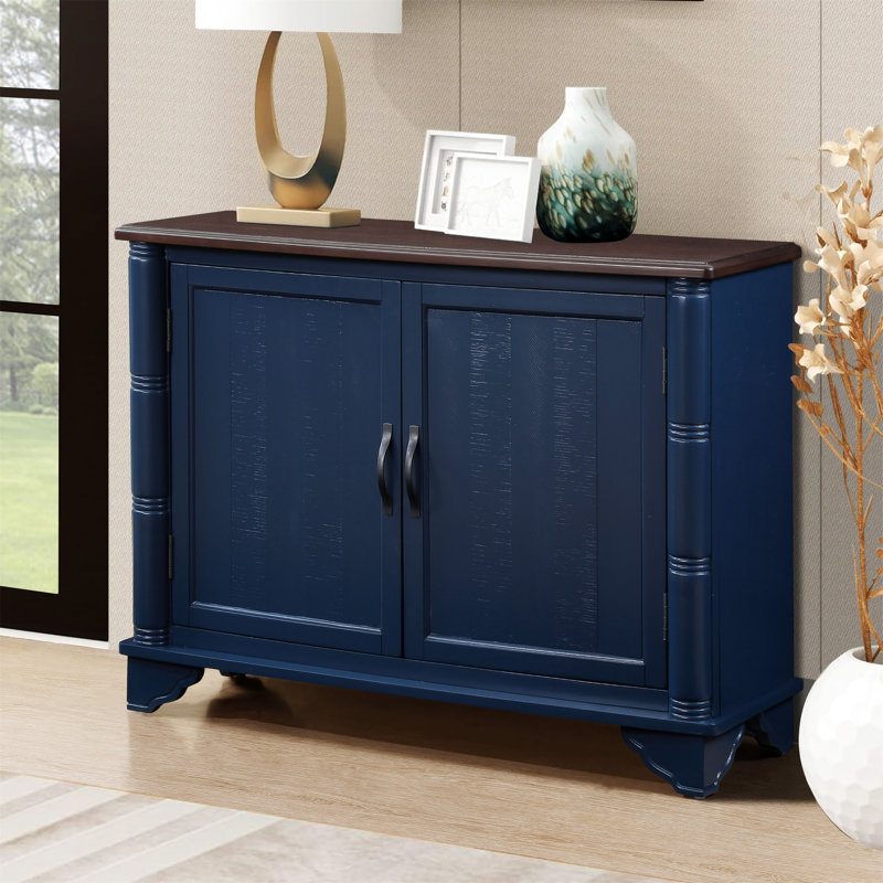 Console Alimah, Bleu marine / brun