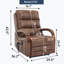 Fauteuil inclinable électrique Power Leatheraire-250399030