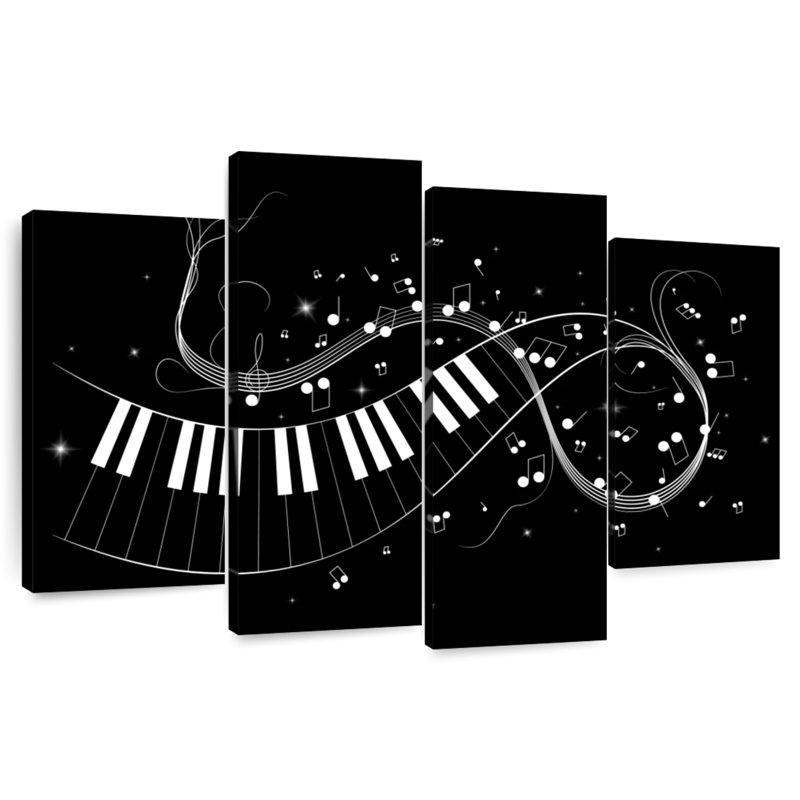 Abarca Piano Key Notes, H 42 po x l 68 po