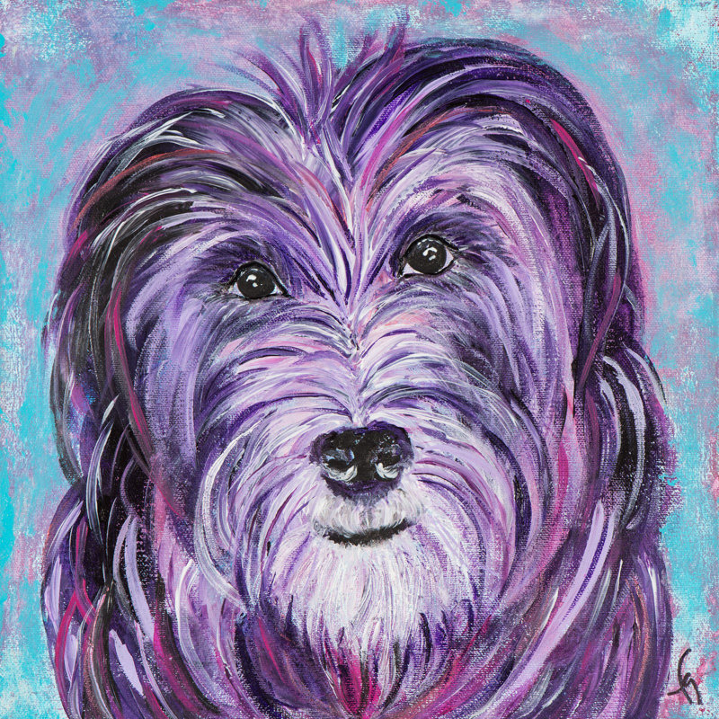France Gilbert - Wrapped Canvas Painting, 45cm H x 45cm W