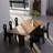 French style solid wood rectangular table-107558069
