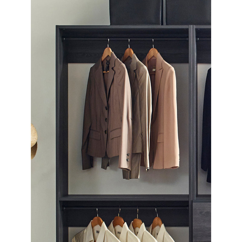 Kalinikos 94.19'' Closet System, Black