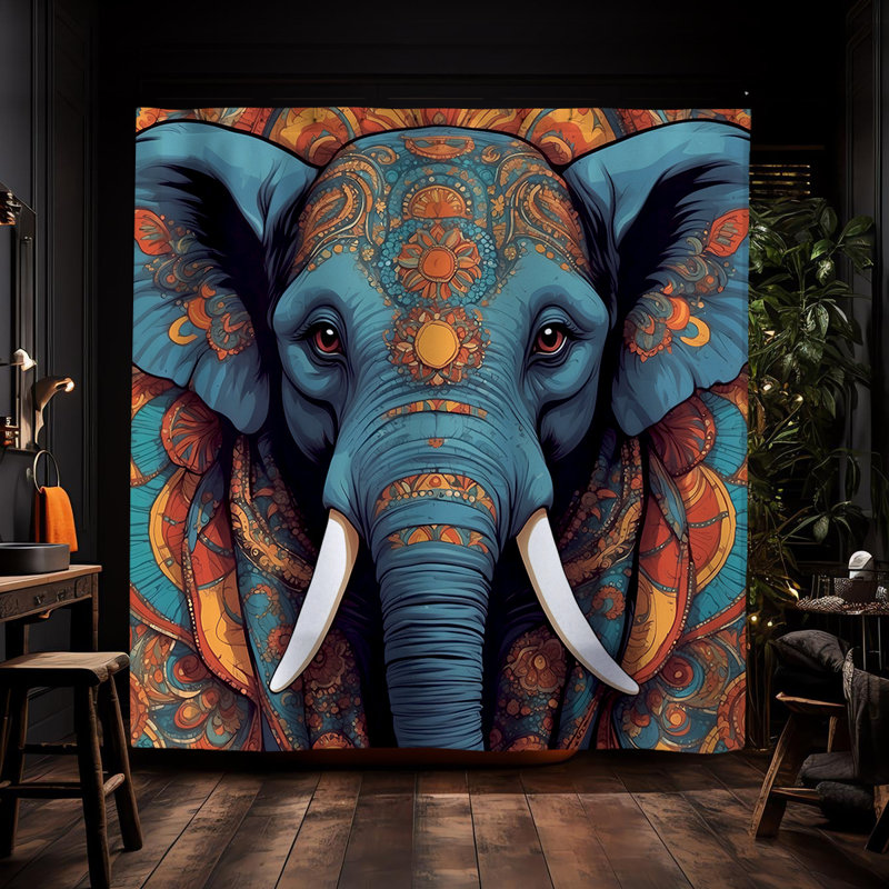 Rideau de douche Moni Elephant