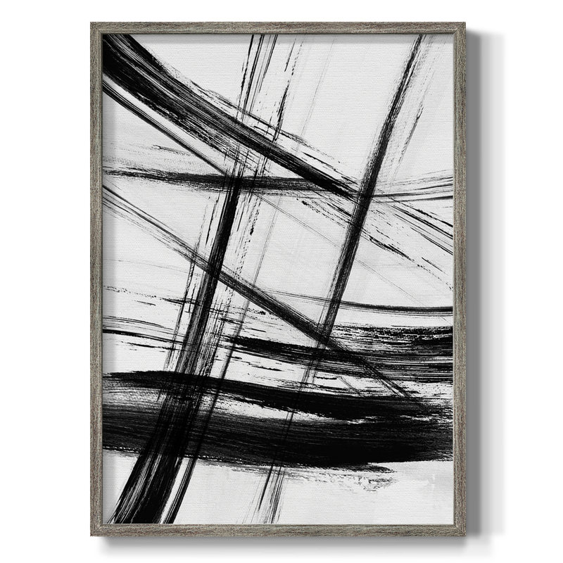 Impression encadrée Organic Strokes - Bois massif, H 15 po x l 12 po