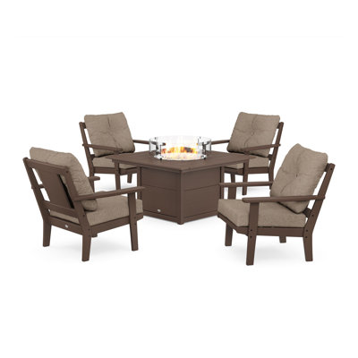 Prairie 5 Piece Multiple Chairs Seating Group with Cushions